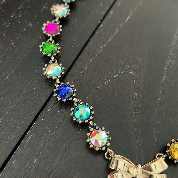 Betsey Johnson Multicolor Anchor Necklace with Bow - Picture 5 of 9